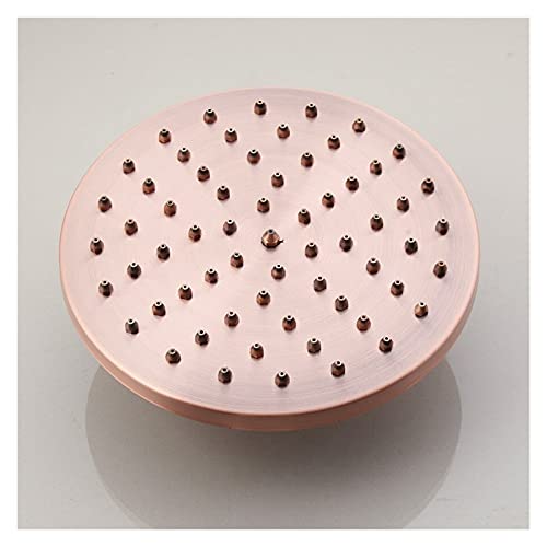 Wubzshi Shower Head Antique Red Copper 8 Inch Round Rainfall Shower Head Brass Handshower Bracket Wall Shower Arm (Color : Shower Head A) #TOP3