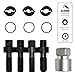 JEUCLEL 8PCS M12 & M14 Wheel Stud Thread Restorer Kit for Mercedes Benz and BMW, Volvo, VAG, Reverse Action Wheel Stud Thread Chaser, Repairs Threads on Wheel Studs and Bolts, Re-Threader Kit
