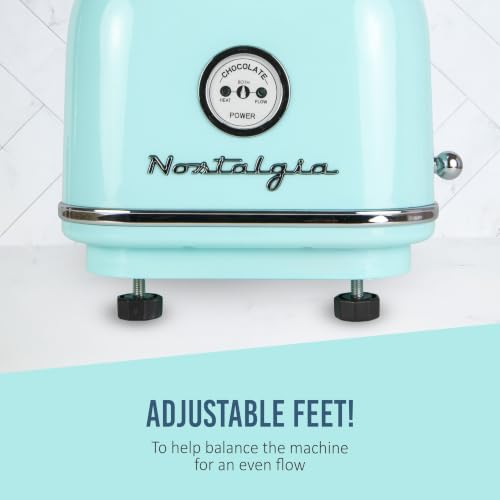Nostalgia 4 Tier Electric Chocolate Fondue Fountain Machine for Parties - Melts Cheese, Queso, Candy, and Liqueur - Dip Strawberries, Apple Wedges, Vegetables, and More - 32-Ounce - Aqua - Image 7