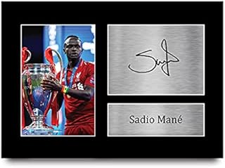 HWC Trading Sadio Mane Gift Signed A4 Printed Autograph Liverpool Gifts Print Photo Picture Display