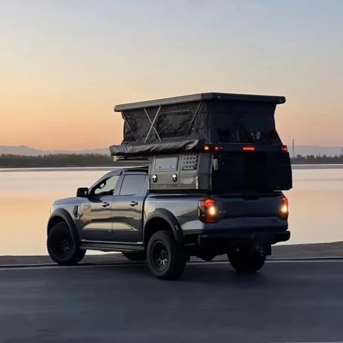 Pickup Truck Camper with Custom Interior and Insulation