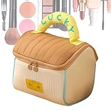 Kreativ und schön: Diese Reise -Make -up -Tasche ist eine schöne und praktische Wahl für Mädchen mit einer Vielzahl von lebendigen Farboptionen, die sich mit einem kreativen Design rühmen, das einem niedlichen kleinen Haus ähnelt.