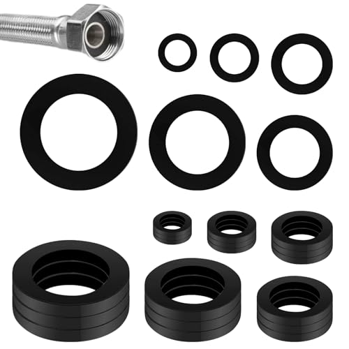 Gurfzcyuoo 24c Ruer Hoe Waher, Platic Flat Seal, Faucet Sealig Rig, Shower Hoe Ruer Seal, Pie Coectio Waher, Faucet