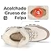 Imagen de Mishansha Botas Mujer Invierno Cálidos Zapatos Senderismo Antideslizante Botines de Montaña Beige 38