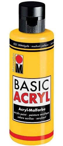 Glorex BasicAcryl 782, Metallic-Silber, 80 ml