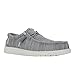 HEYDUDE Wally Stretch Sox Grey Size 10, Men’s Shoes, Men's Slip-on Loafers, Comfortable & Light-Weight