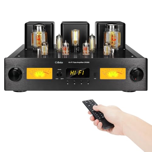 CrBoke CR888 Hi-End Class A KT88 Single-Ended Tube Amplifier with Built-in APTX-HD Bluetooth and
