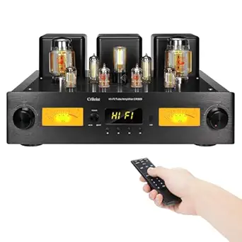 CR888 Hi-End Class A KT88 Single-Ended Tube Integrated Amplifier with APTX-HD Bluetooth and Active Subwoofer Output