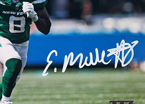 Elijah Moore Autographed New York Jets 8X10 Fp Stance Photo- Beckett W Hologram White #TOP1