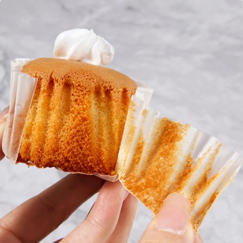 Caissettes carrées en papier pour cupcakes sans odeur, fini les gâteaux gras qui collent