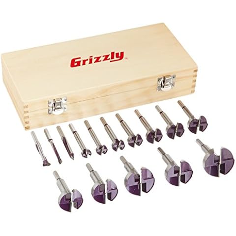 Grizzly Industrial H5862-15 Pc. Carbide Forstner Bit Filler Set Cover