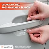 Luxshield folia ochronna na klamki kompatybilny z Skoda Octavia 4 (IV) NX3 I 2020-2026 - ochrona przed zarysowaniami, folia ochronna na lakier – przezroczysta błyszcząca