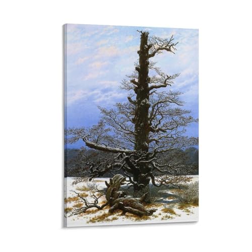 Toile Oak Tree in the Snow par Caspar David Friedrich pour créer un salon cosy et artistique