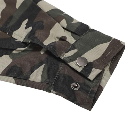 Jaqueta de Resfriamento Com 4 Ventiladores, Proteção de Cintura Com Faixa Reflexiva Camuflada, Perfe