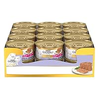 GOURMET Gold Cibo Umido per Gattini Mousse con Vitello - 24 Lattine da 85 g, Alimento Umido Specifico per Gattini