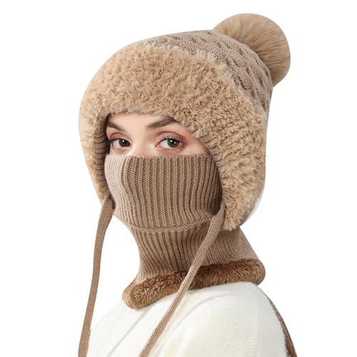 Ensemble bonnet écharpe gant femme écharpe coupe vent pour sport hiver