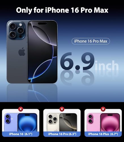 Image of REALCASE Stylish Silicone Back Cover Case for iPhone 16 Pro Max | Scratch Resistant Protective Crystal Clear Transparent Shock Proof Bumper Back Cover Case for iPhone 16 Pro Max