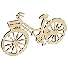 cdhgsh 10 pièces en Bois vélo vélo découpe placages tranches Bricolage Artisanat Ornement thème fête de Mariage décoration de la Maison Cadeau tranches de Bois #4