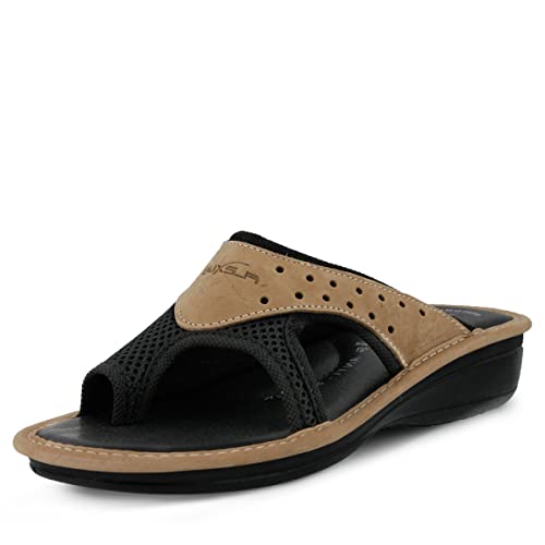 Flexus Women's Pascalle Nubuck, Mesh Slide Sandal #TOP1