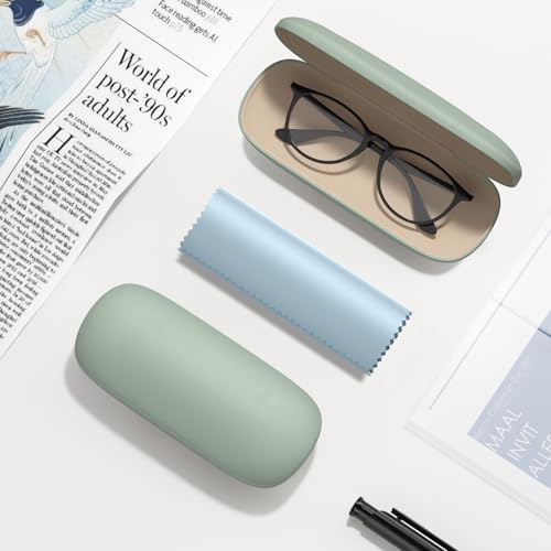 Image of Eyeglasses Case, Hard Shell Protective Case for Glasses, Unisex for Women Men