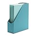 Vlando VPACK Magazine File Organizer Holder - Office PU Leather Desk Organizer Collection, Assorted Color (Peacock Blue)