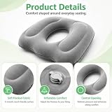 Poduszka Coccyx Ergonomiczna nadmuchiwana poduszka siedziska Hemorroid