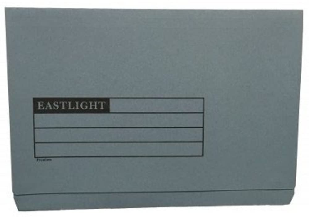 Document Wallet Full Flap, 270gsm, Blue, Pack of 50