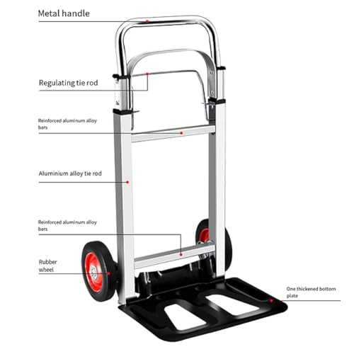 Carretilla plegable de mano aluminio resistente miniatura 7
