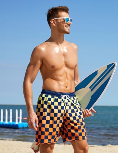 Image of unitop Men's Board Shorts Summer Holiday Surf Trunks Quick Dry