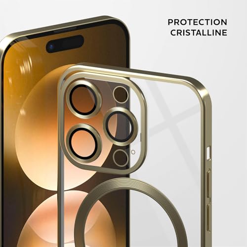 Coque transparente iPhone 14 Pro Max pour chargement induction au bureau et maison