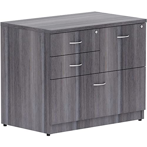 Lorell Essentials File Cabinet, 4 Drawer, Weathered Charcoal #TOP16