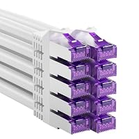 FGB 10 Gbps Patchkabel 2m x 10, RJ45 Netzwerkkabel CAT 7, (SFTP PIMF Schirmung) Kupfer Ethernet Kabel 2 Meter, DSL LAN Kabel Kurz CAT7 CAT6 CAT5, Weiß – Ansicht 1