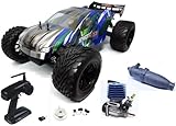 Generico Auto radiocomandata Truggy XXX Sword off road 1/10 motore a Scoppio SH18 telaio in metallo Radio 2.4ghz RTR 4WD VRX