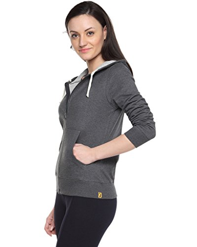 Image of PINACOLADA Charcoal Womens Zipper Hoodie