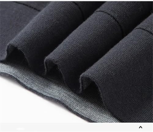 Men Thin Wool Turn-Down Collar Short Sleeve Solid Sweaters Pullover3