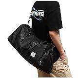 Gym Bag for Men Women,Small Fitness Workout Sports Duffle Bag with Wet Pocket & Shoes Compartment, W