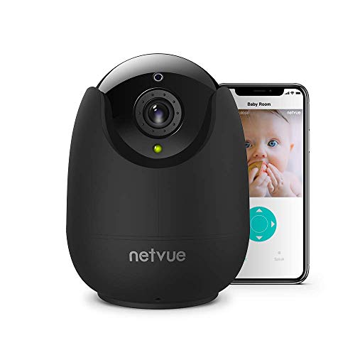 Preisvergleich Produktbild NETVUE WLAN Kamera,Überwachungskamera Innen WLAN Handy Kamera Babyphone mit Bewegungserkennungsalarm, Nachtsicht, Zwei-Wege-Audio Haustier Kamera