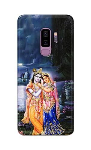 Image of Printed Hard Back Cover Case for Samsung Galaxy S9 Plus | Samsung S9+ Back Cover (Radha Krishna) -1803