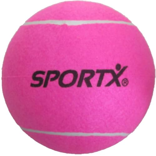 Balle de tennis pressurisée géante Rose SPORTX 0724052 de 22 cm