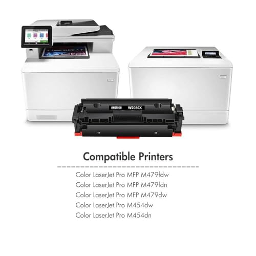415X 415A Toner: (With Chip) Compatible for HP 415X Toner Cartridge Multipack Color Laserjet Pro MFP M479dw M479fdw M479fnw M479fdn M454dw M454dn W2030X (4 Pack - Image 2