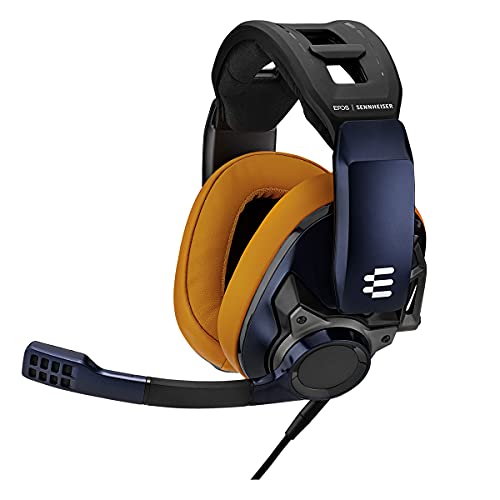 EPOS I Sennheiser GSP 602 – Wired Closed Acoustic Gaming Headset, Noise-Cancelling Microphone, Adjustable Headband with Customizable Contact Pressure, Volume Control, for PC + Mac + Xbox + PS4, Pro by EPOS - Used condition - US$113.99