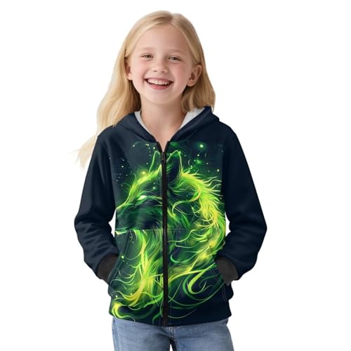 Ystardream Boys Zip Up Hoodie with Kangaroo Pockets Fleece Lined Sweatshirts3