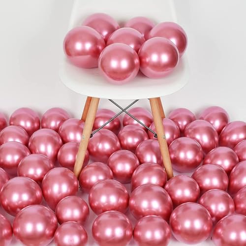 Image of Red Chrome Balloons, 50pcs 12inch Red Chrome Metallic Balloons for Birthday Decorations, Anniversary, Engagement, Wedding Decorations, Baby Shower, Festival Party Decorations (50 Pcs, Red Ch)