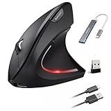 ✅Connectivité : Bluetooth 5.2 et USB 2,4 GHz. La souris dispose d'un hub 4-en-1, elle peut donc être connectée non seulement à des périphériques USB mais également à des appareils de type C. La souris transmet des signaux sur 2,4 GHz avec une portée allant jusqu'à 10 mètres, permettant un contrôle à distance si nécessaire. Pour utiliser le récepteur USB Bluetooth situé au bas de la souris, il doit être connecté à votre appareil et à l'interrupteur situé au bas du produit. De plus, n'utilisez pas la souris pendant le chargement, car cela affecterait la fonctionnalité du produit.