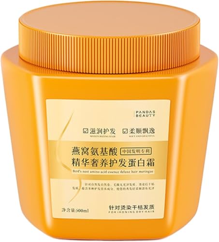 Esencia De Aminoácido Crema De Proteína Para El Cabello Nutritiva De Lujo, Crema Para El Cabello Con Nido De Pájaros, Reduce El Encrespamiento, Repara Las Esencias De Emboadlie Dañadas