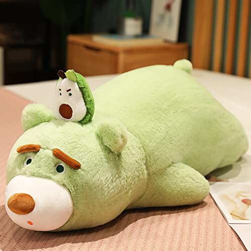 15.7 Inch Big Bear Stuffed Animal, Creative Green Avocado Teddy Bear Plush Pillow, Clever Boy's And Girl's Room Decor, Perfect Stress Relief Bear Squishymalow Gifts For Women #TOP8