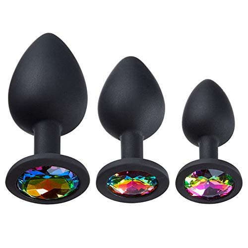Plug Anal Bijou Strass Violet – Silicone Souple 8,2 X 3,5 Cm – Neuf – Sextoy Unisexe