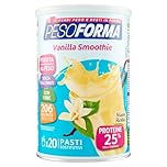 PESOFORMA VANIGLIA SMOOTHIE Sostitutivo per il Controllo del Peso, Ricco in Proteine e Fibre, Solo 206 Calorie, 20 pasti, 540 gr
