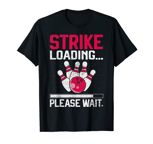 Hombre Bowling Lover Bowler Regalo Divertido Equipo de Bolos Novedad Camiseta