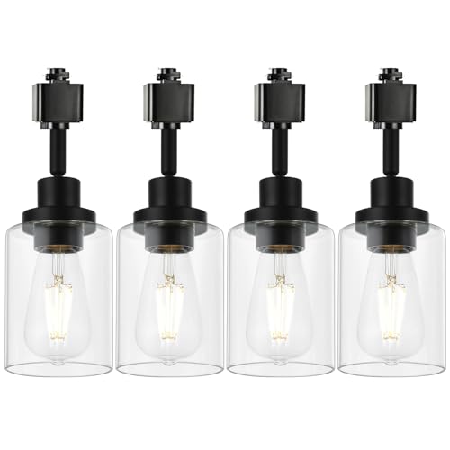 Wanluce 16450-1SP-4BL 4 Pack H Track Lighting Heads Black Ceiling Track Lighting Fixtures thumb #8